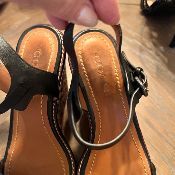 Coach wedge. Used but in great condition. Size 7 1/2 - Picture 2 of 5